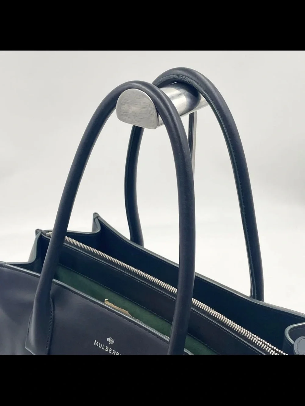 Mulberry Midnight Blue Leather Tote